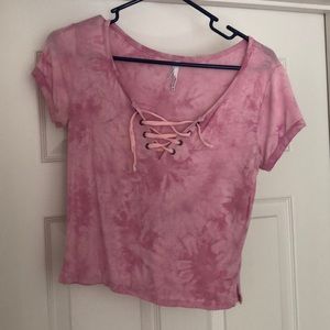 Pink crop top